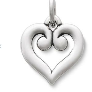 James Avery Scrolled Heart Charm
